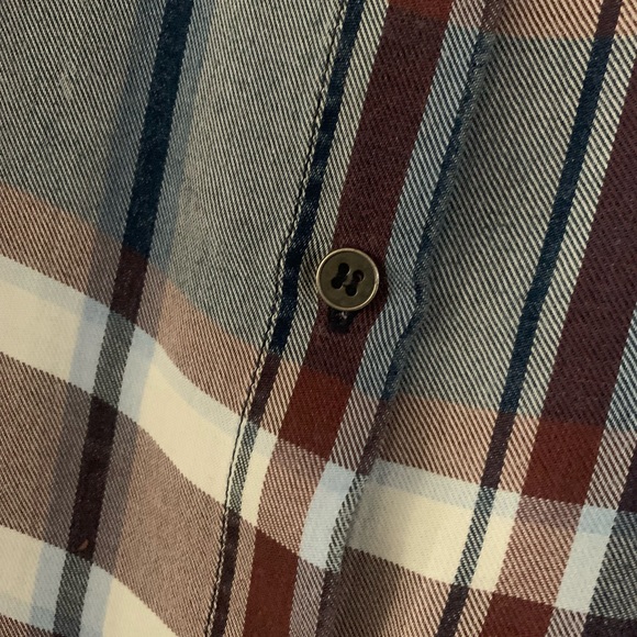 KUT From the Kloth Silky Soft Lyocell Plaid Print Button Down Women Large - Picture 7 of 7